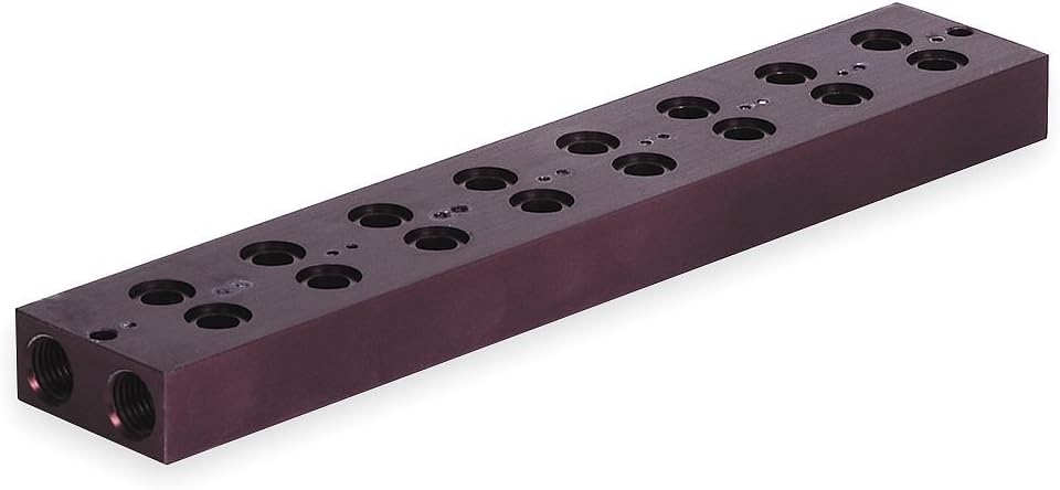 Manifold Block, 8 Stations, 1/4 NPT