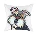 Redland Art Cute Pet Schnauzer Dog Pattern Polyester Throw Pillow Cover Car Sofa Cushion Cover Pillowcases Home Decor 18