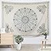 BLEUM CADE Tapestry Mandala Hippie Bohemian Tapestry Wall Hanging Medallion Floral Art Tapestry Wall Hanging Indian Dorm Decor for Room