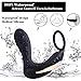 Male Prostate Massager Anal Vibrator with Penis Ring for Man Masturbation, Treediride Wireless Remote Control Butt Plug Gay Sex Toy with 10 Vibrations for Anal g spot Stimulation
