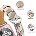 Simpeak Comapatible for iWatch Band 42mm 44mm, Genuine Leather Replacement iWatch Wristband Strap with Metal Buckle for iWatch Series 4 3 2 1 Sport and Edition, Slim Design for Women Men, Grid Pattern
