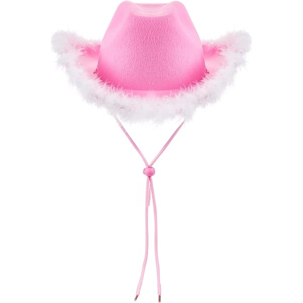 6262 Magenta 30th Birthday Cowgirl Hat- Perfect For Women\'s Outfit Magenta Pink Light Up Shiny Cowgirl Hat | FlashingBlinkyLights main image 2