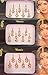 14 Bindis 2 Packs Of Gold Long Face Jewels Bollywood Bindis/Indian India Bindis/Bindi Sticker/Bindi Jewels/Face Jewels/Fancy Bindis Online/Golden bindi