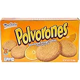 Marinela Polvorones, Orange Flavored Shortbread Cookies, 8 count