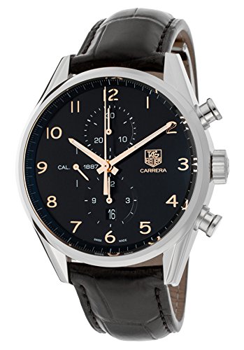 Tag Heuer Carrera Calibre 1887 Chronograph Automatic Black Dial Mens Watch CAR2014.FC6235