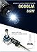 Alla Lighting New CSP Xtremely Bright LED Headlight Bulbs w/ High Power 8000Lm 6000K White Lamps ( H10 9145 )