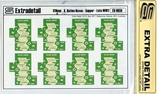 Extra Detail 120mm K Ration Boxes Supper Late WWII Diorama Accessory #ED-0039