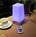 WRalwaysLX LED Square Night Light with Remote Control,Color Changing Table Lamp Battery Operated Lamp for Kids Room, Bedroom,Kitchen USE 3xAA Battery (not Include)