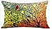 Oil Painting Hundreds of Birds Mother's Day Holiday Birthday Gift Lumbar Cotton Linen Throw Pillow Case Cushion Cover Outdoor Home Sofa Decorative 12 X 20 Inch(Color)