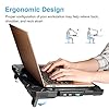 TECKNET-Laptop-and-Notebook-Cooling-Pad-With-5-Fans-at-1500-RPM-and-Blue-LED-Laptop-Cooler-fits-12-17 TECKNET Laptop Cooling Pads,Notebook Cooling Chill Mat With 5 Fans,Speed Adjustable,Extra USB Ports, Adustable Height…