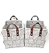 ECOHIP 2-Pack Small Felt Woven Storage Basket Decorative Cloth Bins Fabric Cube