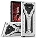 Zizo Static Series Compatible with Samsung Galaxy Note 9 Case Military Grade Drop Tested with Built in Kickstand Silver Black