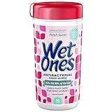 WET ONES Antibacterial Hand Wipes, Fresh Scent 40 Each (Pack of 4)