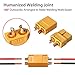 AUTOUTLET XT30/XT60 Bullet Connectors Plugs Male & Female for RC Car/Boat/LiPo Battery (10 Pairs XT60 Connectors Plugs)