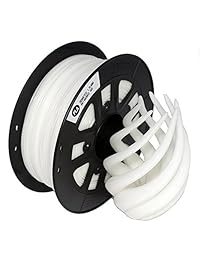 CCTREE Filamento PLA para impresión 3D, de 1 16 pulgadas para creatividad, precisión CR 10 S5 +   3 15 16 pulgadas, bobina de 2.2 libras (1 kg), color blanco.
