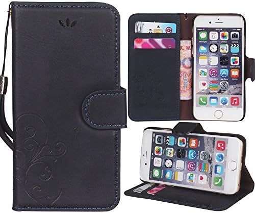 YoungDoria iPhone 6S Case,iPhone 6S,Case for iPhone 6S,iPhone 6S Leather Case, Luxury Wallet Flip Leather Case Cover for iPhone 6S [4.7 inch] (Embossing - D)