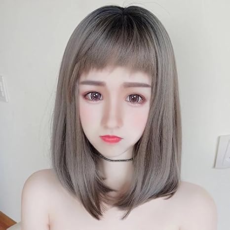 2018 Long Straight Hair Wig In Women Girls Female Dogs And Bangs