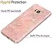 Galaxy S8 Case,Samsung Galaxy S8 Case,Spevert Marble Pattern Hybrid Hard Back Soft TPU Raised Edge Ultra-Thin Shock Absorption Scratch Proof Slim Protective Case for Samsung Galaxy S8 - Rose Gold