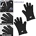 LP Silicone Heat Resistant Grilling BBQ Gloves (Pair) for Cooking Camping Baking Smoking Potholder Fireplace Black