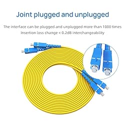 LR-LINK SC to SC Fiber Patch Cable,1G/10GB Single