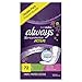 Always Xtra Protection Active Liners, Long, Scented, 36 Count - Pack of 2 (72 Total Count)