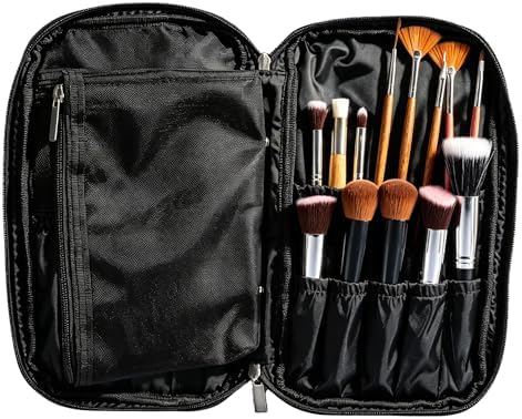 Amazon.com : BYOOTIQUE Makeup Brush Bag Foldable Holder Organizer