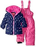 Pink Platinum Girls' Infant Foil Star Printed Snowsuit