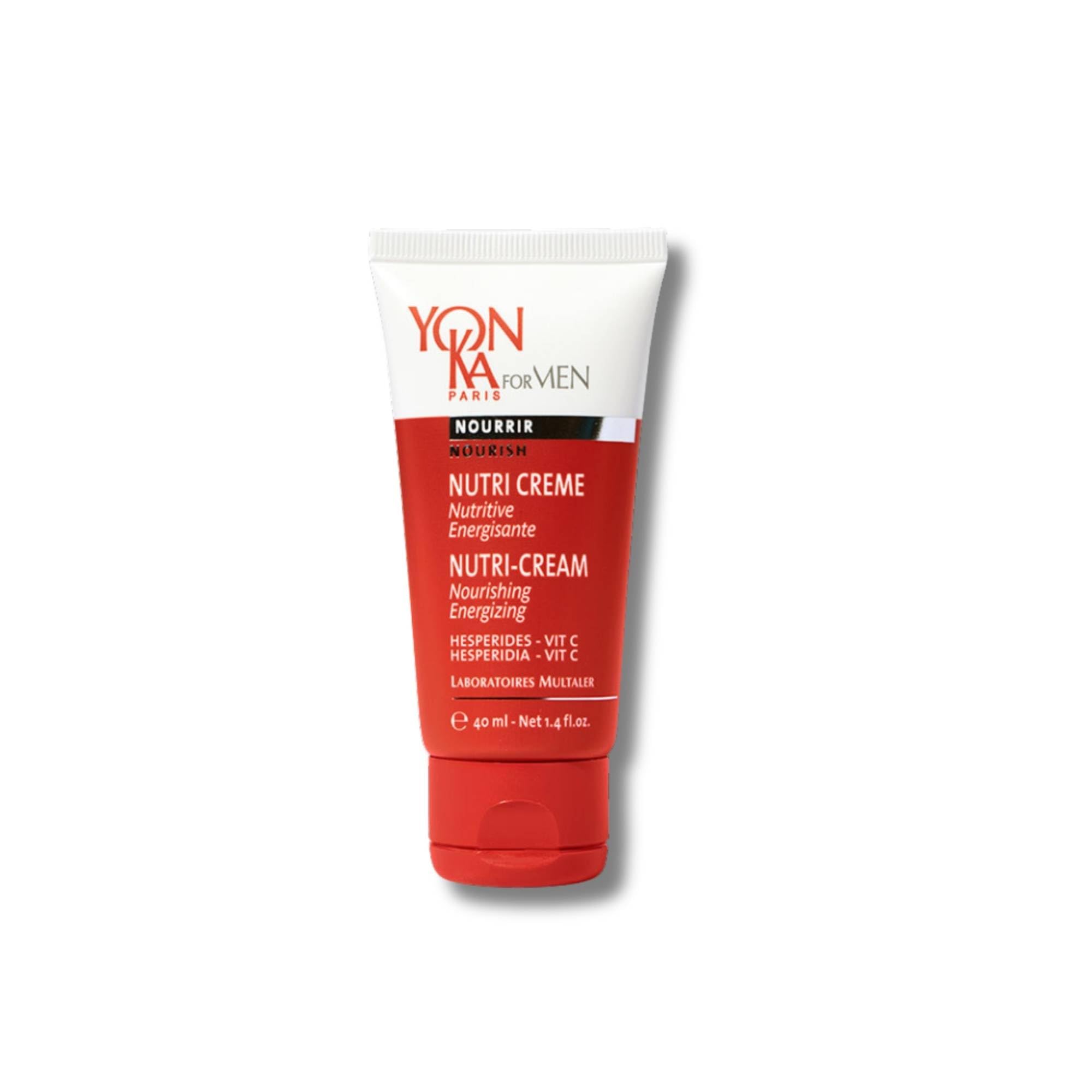 Yonka For Men Nutri Cream 40ml | Multi-Vitamin Energising Hydrating Face Moisturiser| Fast Absorbing and No Greasy Effect| Natural Formula With Olive Oil and Vitamins