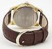 Disney MCK326 Mickey Mouse Unisex Gold Tone & Leather Classic Moving Hands Watch