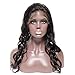 360 Lace Wig Brazilian Human Hair Body Wave 10 Inch Pre-Plucked with Baby Hair 360 Frontal Lace Human Hair Wigs for Black Women Natural Black