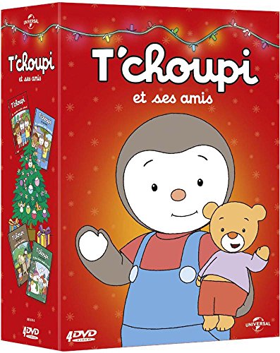 T'choupi Et Ses Amis (Interactif) - Coffret : Le Cache-Cache Géant + La Cabane Des Copains + T'choupi Et Ses Amis Font Du Poney + Le Plus Beau Sapin De Noël - Pack