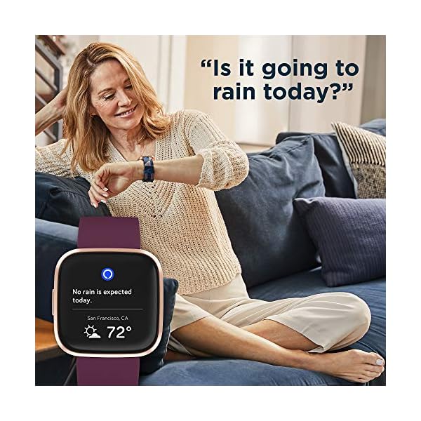 Fitbit-Versa-2-Health-Fitness-Smartwatch-with-Voice-Control-Sleep-Score-Music-Bordeaux-One-Size-Exclusive-to-Amazon Fitbit Versa 2 Health & Fitness Smartwatch with Voice Control, Sleep Score & Music