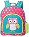 Crocodile Creek Girls Eco Owl School Backpack, Teal, 14
