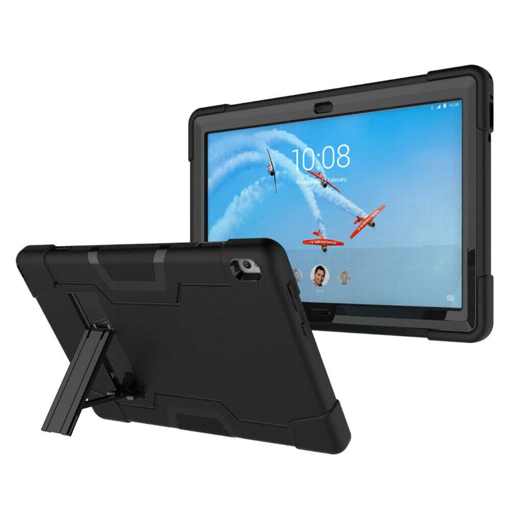 Cherry For Lenovo Tab P10 Tb X705f Tb X705l 10 1 Inch Tablet Case Heavy Duty Shockproof Hybrid Rugged Hard Armor Full Body Protective Case Build In Kickstand For Lenovo Tab 10 1 Case Black Black Buy Online In India