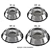 Stainless Steel Pet Bowls with Non Slip Rubber Bottom for Dogs and Cats-Feeder Dish for Food and Water- Set of 2, 16 Oz Each By PETMAKER