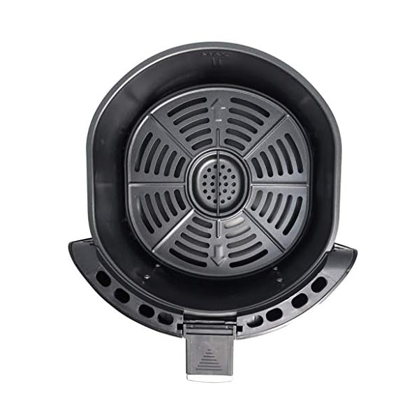 Daewoo-Healthy-Living-SDA1553-Family-36L-Oil-Free-1400W-Fast-Frying-Fryer-with-Rapid-Air-Flow-Circulation-Black-Silver Daewoo Manual Air Fryer 3.6 Litres, Bake Roast Grill With Timer And Temperature Controls, Black