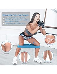 Merssyria Resistance Band Exercise Loop, Booty Resistance Bands for Legs and Butt, Non Slip Hip Workout Circle Bands Set for Women