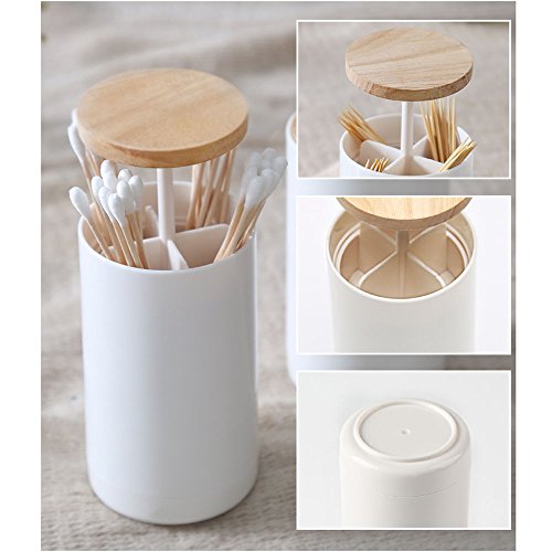 H&xy Automatic Pop-up Cotton Bud Swabs Toothpick Holder Dispenser Case