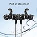 Wireless bluetooth headphones waterproof sports earbuds HD stereo sweatproof headsets noise cancelling for running workout jogging gym compatible with iPhone 5 6 6s 7 plus android Samsung.
