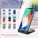 Wireless Charger, ELLESYE 3-Coil Qi Wireless Charger Stand Compatible iPhone X, iPhone 8/8 Plus, Galaxy Note 9/S9/S9 Plus/Note8/S8/S8 Plus/S7/S7 Edge/S6 Edge Plus, LG G6 and All QI-Enabled Devices