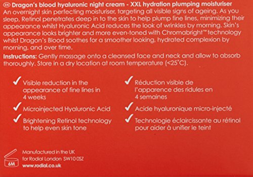 Rodial Dragon's Blood Hyaluronic Night Cream, 1.7 fl. oz.