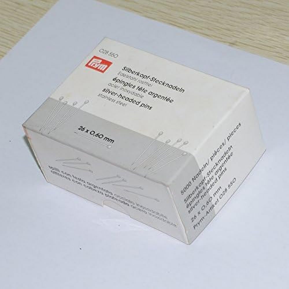 Prym - Steel Silver (0.60 x 26mm) Head Pins - 1 Unit