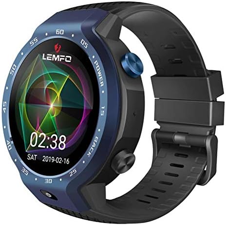 vanpower LEMFO LEM9 Dual Systems 4G Phone Smart Watch Android 7.1 5MP Camera (Blue)