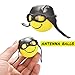 Walmeck Antenna Topper Ball Styling Roof Ornament Yellow Little Cute Funny Cartoon Doll EVA Decorative Pilot Topper Balls Cars