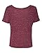 Bella + Canvas Women'S Slouchy Tee (Maroon Marble) (M)