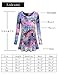 Laksmi Tunic Tops For Juniors, Womens Long Sleeve Tunic Shirts Tie Dye Business Dressy A Line Blouse Tops,Blue Green XX-Large
