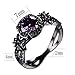 RongXing Jewelry Trendy Womens Purple Cz Ring,Gold-Plated-Base Wedding Rings