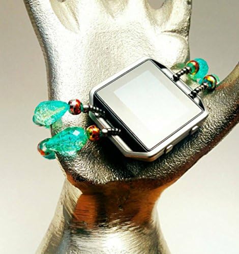 Fitbit Blaze St.Thomas Fitbling, Fitbit Band, Fitbit Accessory, Fitbit Jewelry, Wearable Tech Jewelry, Stretch Bracelet, Fitbit Attachment, Fitbit Cover
