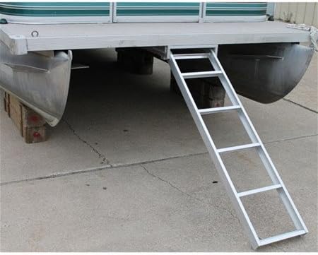 Amazon Com Recpro Marine Pontoon Boat 5 Step Extra Long Under Deck Mount Self Storing Ladder Al Udl5 Kitchen Dining