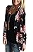 ECOWISH Womens Boho Irregular Long Sleeve Wrap Kimono Cardigans Casual Coverup Coat Tops Outwear S-3XL